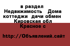  в раздел : Недвижимость » Дома, коттеджи, дачи обмен . Кировская обл.,Красное с.